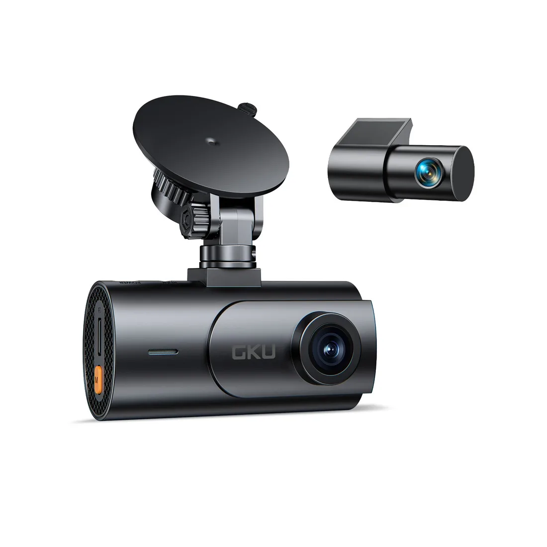 GKU D600 Pro Max front and rear dash cam