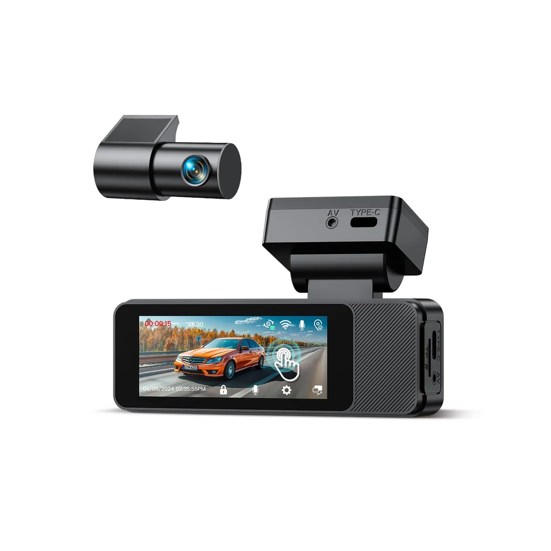 GKU D700 front and rear dash cam